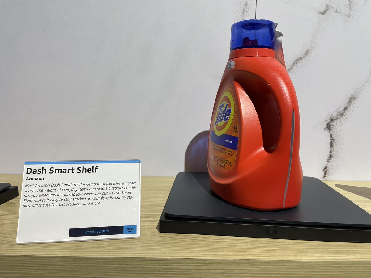 kalydeoo's tweet photo. [#CES2023] Découvrez Amazon Dash Smart Shelf qui détecte le poids des articles et passe une commande ou vous avertit si vous êtes à court. 

cc @ipfconline1 @chboursin @jblefevre60 @Xbond49 @LaurentAlaus @mallys_ @Fabriziobustama @PawlowskiMario @Khulood_Almani  #AmazonFrCES https://t.co/jP62ZLyyJV