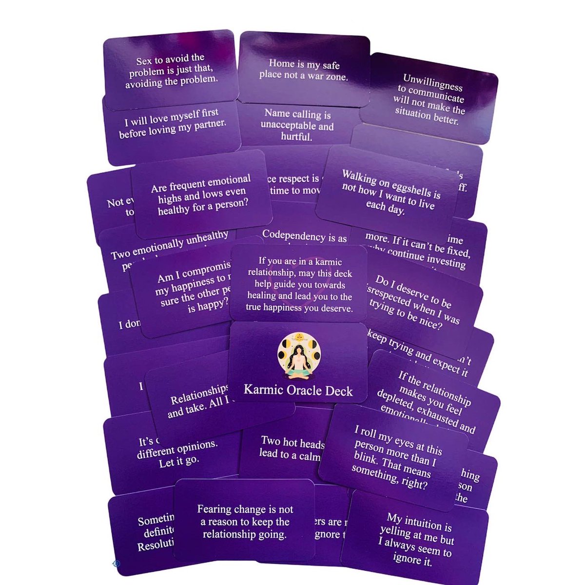 TotalDivine2021's tweet image. ⚡️Do you wonder if you are in a Karmic relationship? 
⚡️A Karmic relationship is not meant to last but to be a learning experience. 
⚡️This deck can help identify if you are in a Karmic relationship.
#toxiccycle #karmiccycle #karmicpatterns #karmicrelationships #totaldivine #etsy