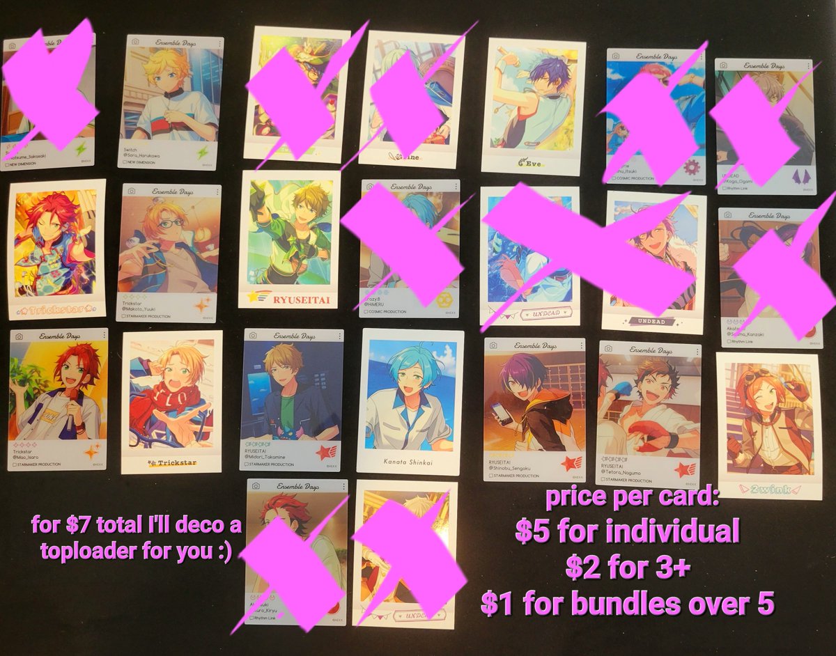 t4bbris's tweet photo. @EnstarsGoods here's the cards I currently have for sale on mercari!
https://t.co/XZolAvUtG3 https://t.co/Ax6R5zhG1t