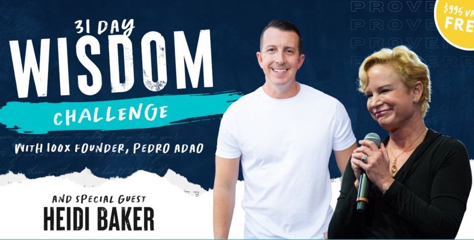 Mother_Matters's tweet photo. Tomorrow on the Wisdom Challenge - Heidi Baker!!  

Don't know who she is? . . . Come find out! You don't want to miss this! <3 

Sign up for free:  https://t.co/LAiIYZ7S2Z

#100x  #pedroadao #wisdom #wisdomchallenge #proverbs #billjohnson #heidibaker #grahamcooke #dannysilk https://t.co/XOLHpqPrqJ