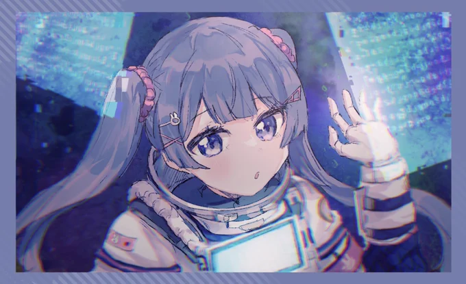ツインテ宇宙好き #みとあーと 