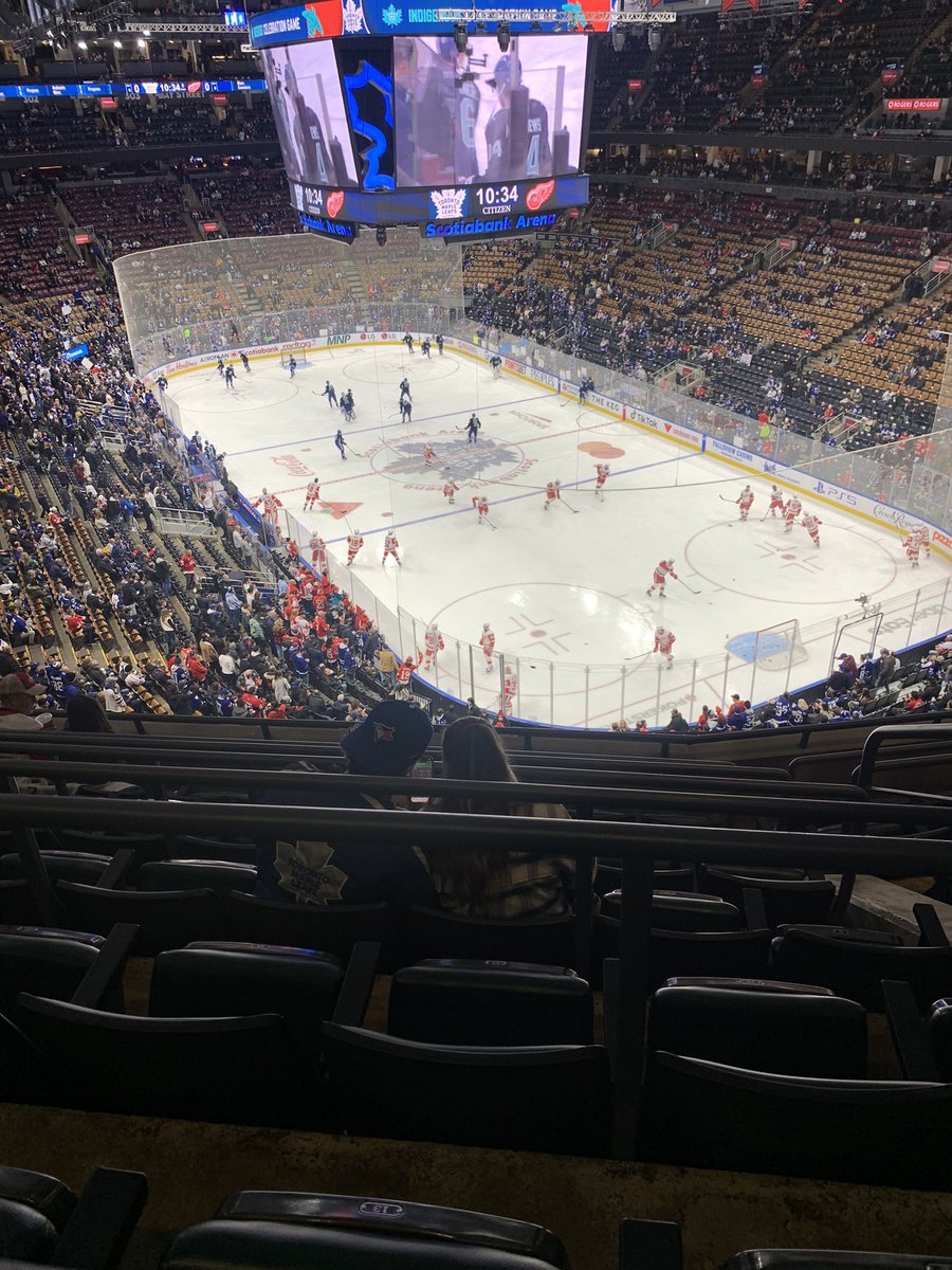 Was up so high in the stands, was almost able to grab a pigeon 
#leafshockey