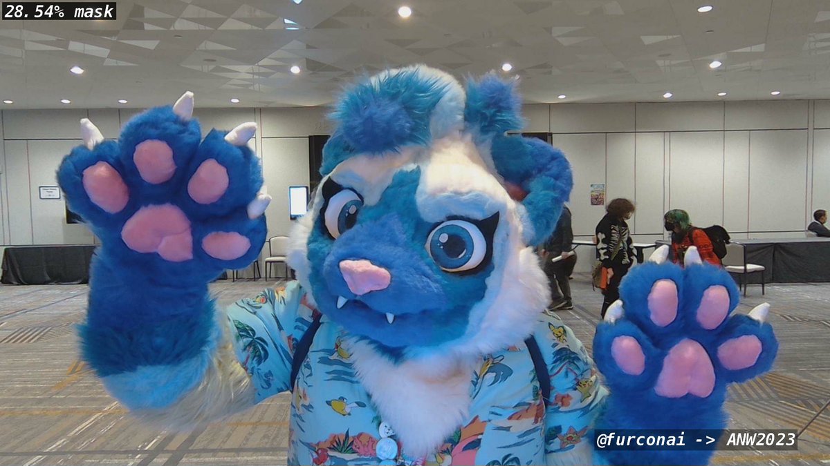 FurConAI's tweet photo. I'm a mask, Come check out what you are at ANW2023 #furconai https://t.co/pePIRMjzOI
