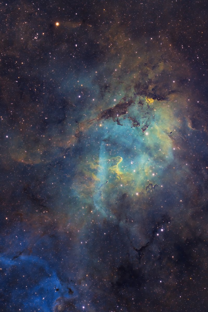 AstroBackyard's tweet photo. My latest photo of the Lion Nebula in Cepheus! 
This framing focuses on "Sharpless 132" in the Lion's Head: https://t.co/futRWisEG2