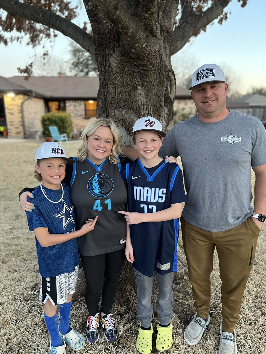 JulesHay's tweet photo. Today was my Dirk-th Day! The coolest thing about turning 41 is sharing that number with @swish41 #MFFL #DIRK #swish41 #dallasmavs #DirkFFL https://t.co/9cnk9LIWgC