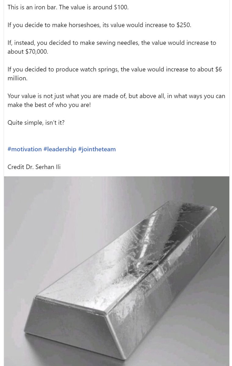 MattPKelly2's tweet photo. This is an iron bar- value approx. $100 dollars. If you decide to make horseshoes with it, the value would increase to $250... https://t.co/vFLJwkyVYP
