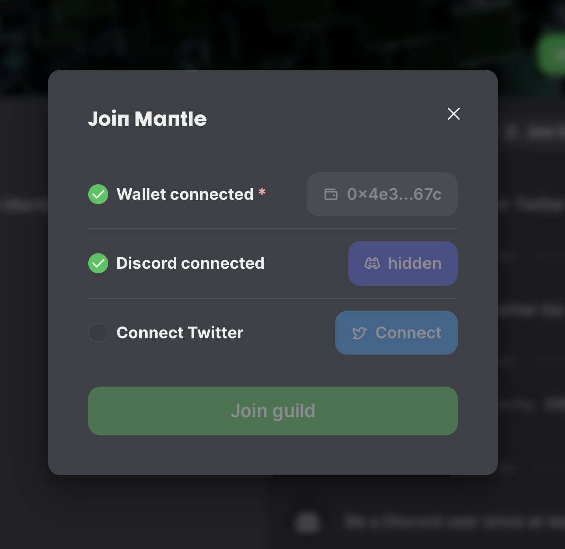 gotblur1's tweet image. guild.xyz/mantle
工会验证真是叫人难受，又卡住了！