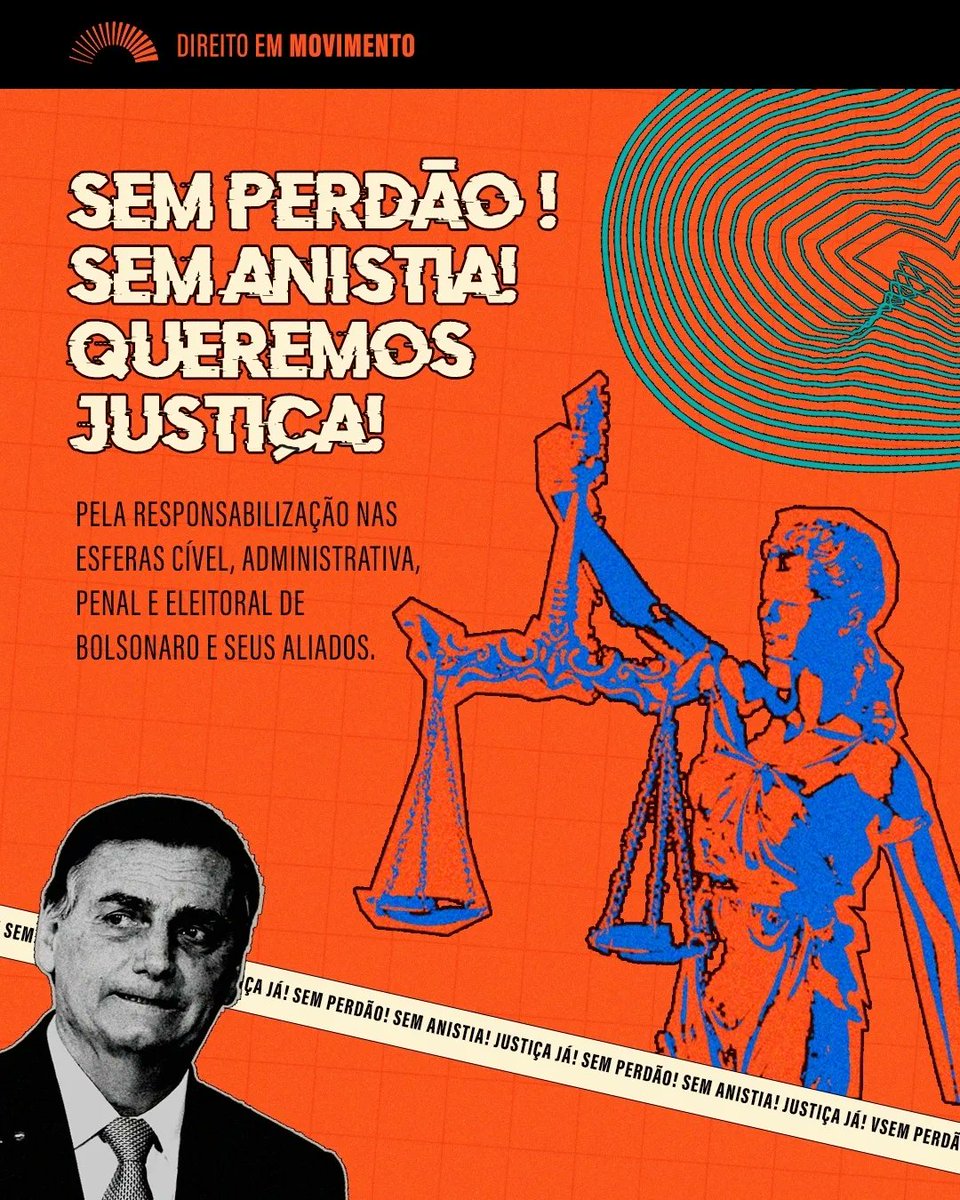olive_mdrs's tweet photo. em dez/2022, o Centro Acadêmico de Direito da UFRN (@caac_ufrn) já assinava um manifesto contra a anistia de Bolsonaro, pleito anterior à derrota eleitoral do inominável

hj, td o país faz coro à máxima de responsabilização dos golpistas

Sem perdão
Sem anistia
Queremos justiça! https://t.co/j228HZmB4P