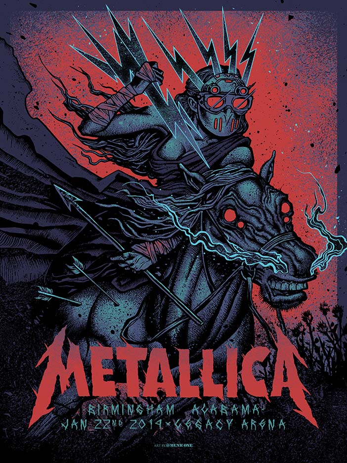 RockArtDaily's tweet photo. Metallica @metallica 01-22-2019 Birmingham AL Art by Munk One @Munk_One #MunkOne #Metallica
Buy on eBay https://t.co/hfANzTwR2J https://t.co/frRg9pEzkx