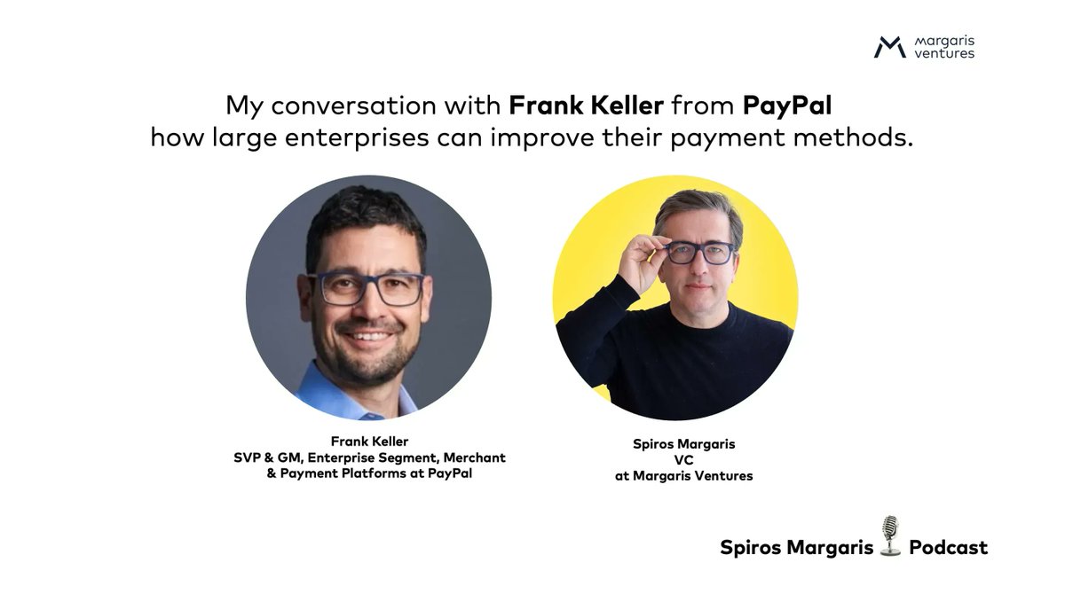 My #podcast with #FrankKeller from @PayPal How large #enterprises can improve their #payment methods to drive #revenue and #grow their business. buzzsprout.com/1102442/119027… #fintech #payment #PayPalPartner @psb_dc @JimMarous @efipm @cgledhill @UrsBolt @RAlexJimenez @Xbond49 @efipm