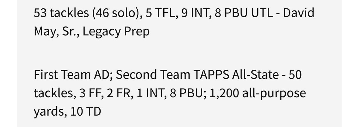 Blessed to be named 2nd Team all Montgomery County Utility Player!