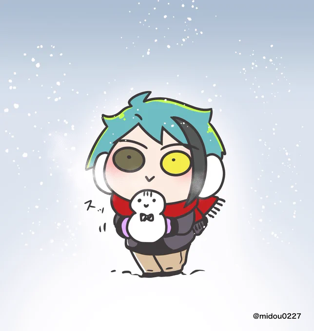 ちびジェと雪だるまの再掲 