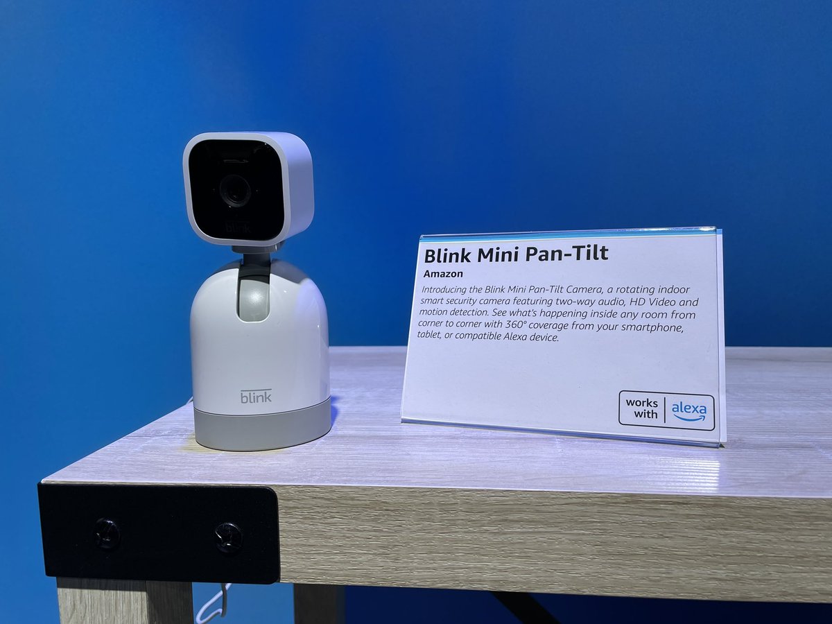 kalydeoo's tweet photo. [#CES2023] Avec Alexa intégrée, Blink Mini Pan-Tilt est une caméra de sécurité intérieure rotative avec audio bidirectionnel, vidéo HD et détection de mouvement. 

cc @ipfconline1 @chboursin @jblefevre60 @Xbond49 @LaurentAlaus @tewoz @PawlowskiMario @Khulood_Almani  #AmazonFrCES https://t.co/qGFVKrGVD5