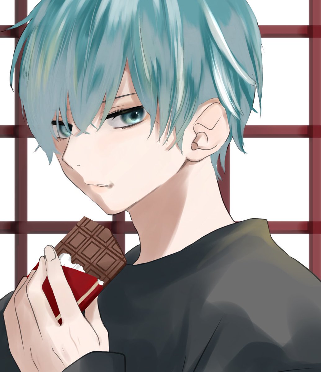 「#イラスト #創作男子 #チョコレート   チョコ好き」|yun+のイラスト