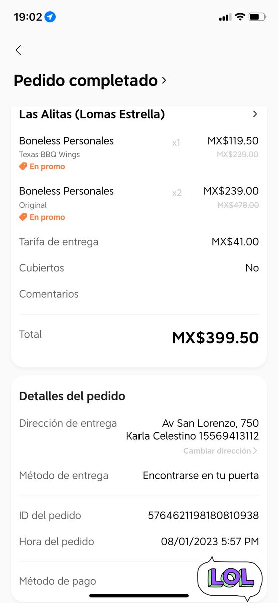 AlrakaBC's tweet photo. La bolsa venía engrapada así que supongo fue culpa de @ alitas, pague tres paquetes personales y solo llegó uno. https://t.co/zXYIkvALTh