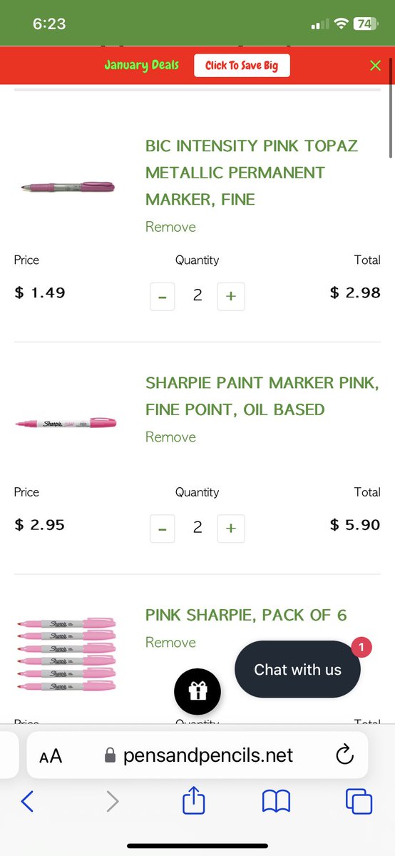 mohwkfoundation's tweet photo. Looks like @PenPencilNet has the 2 winning markers and the winning paint pen available, so if anyone wants to join the #PinkMarkerCampaign you can get everything you need there! #TPMC #PinkAutographs #PinkAutos @Sharpie @BICGroup #SignThoseAutographsInPink https://t.co/wUXDvBP4Tc