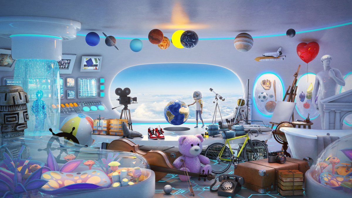 I wanted to attempt a breakdown of 'Aku's Dream Lab'. There are so many details and easter eggs - I am excited for the future of AKU! <a href="/AkuDreams/">Aku 👨🏾‍🚀 Akutars</a> <a href="/Micah_Johnson3/">Micah Johnson 👨🏾‍🚀🚀</a>  🧵