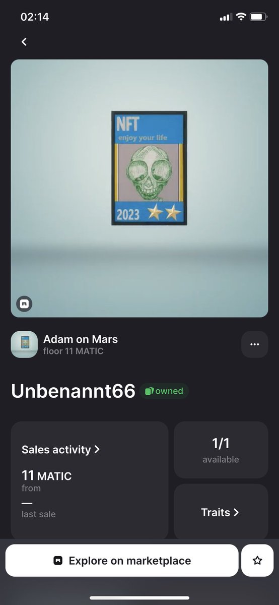 New drop 
Digital artwork 
Available on <a href="/rarible/">Rarible</a> 
Floor price  11 MATIC 

#NFT #NFTartists #NFTJapan #NFTGiveaways #nftphotography #nftbuyers #NFTartists #NFTcollections 

rarible.com/token/POLYGON-…