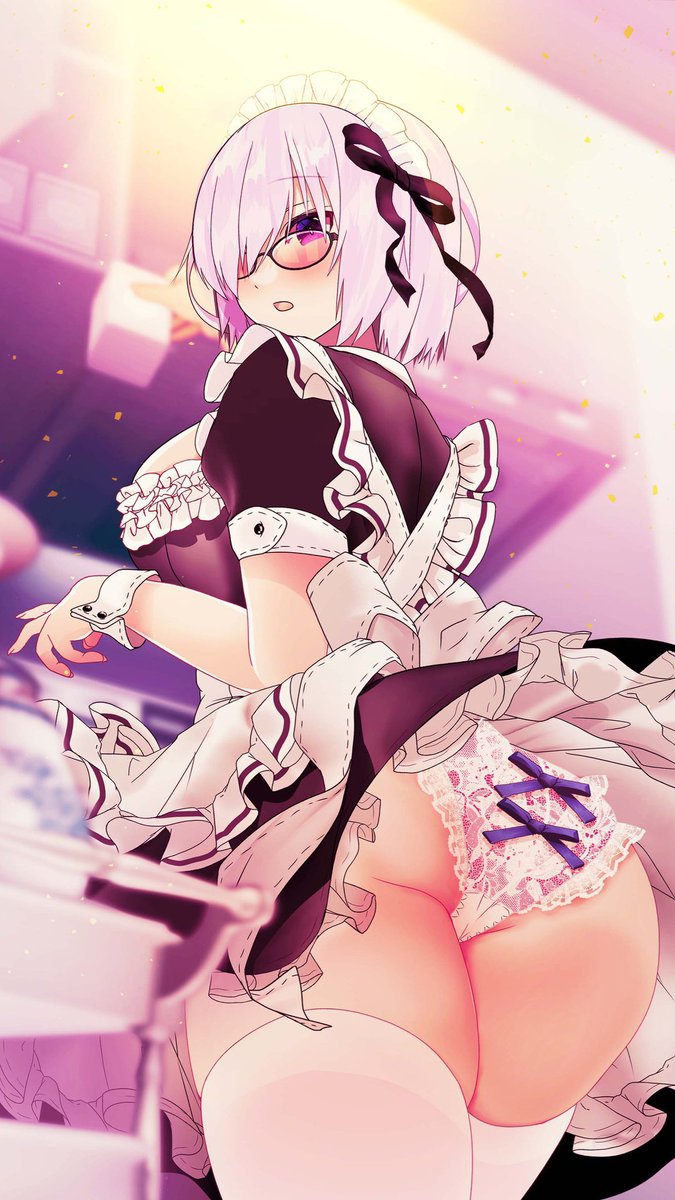 マシュ・キリエライト(Fate) 「お疲れ様です!ちょうどアフタヌーンティーの準備が……どうしました? 」|白桃のイラスト
