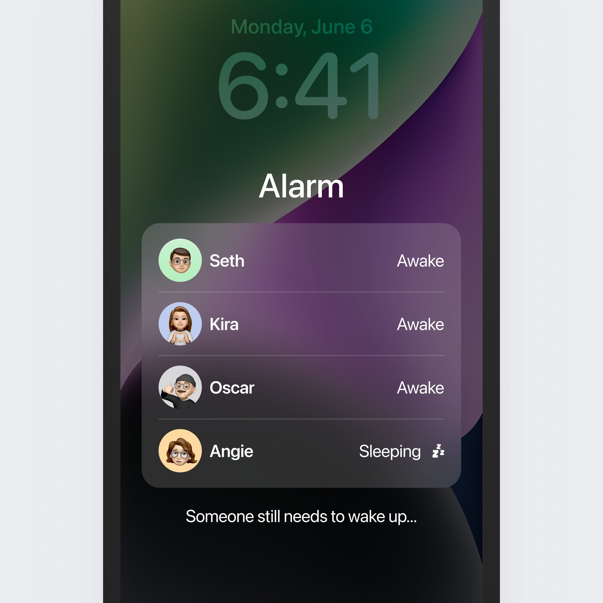 Soren Iverson on Twitter "iOS alarms, but everyone has to wake up