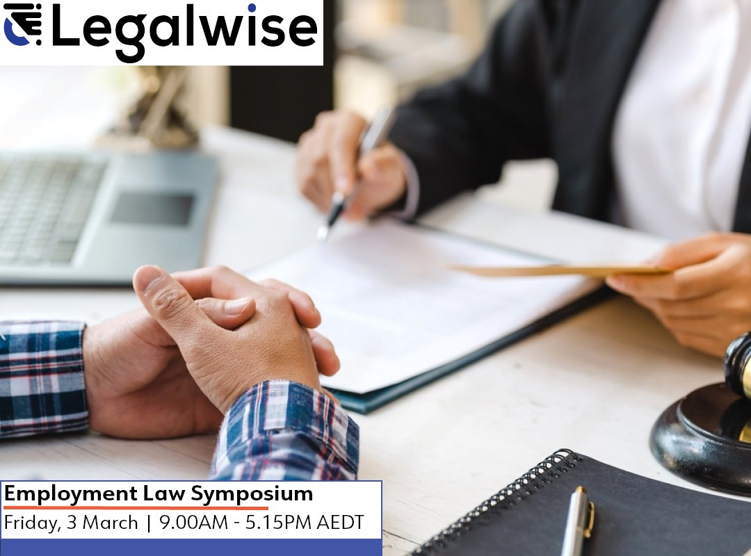 The Employment Law Symposium takes place on Friday 3 March in Sydney and live online across the country. Take this opportunity to explore the most significant issues, reforms and legislative developments in the area.

Register Now: bit.ly/3iltOth