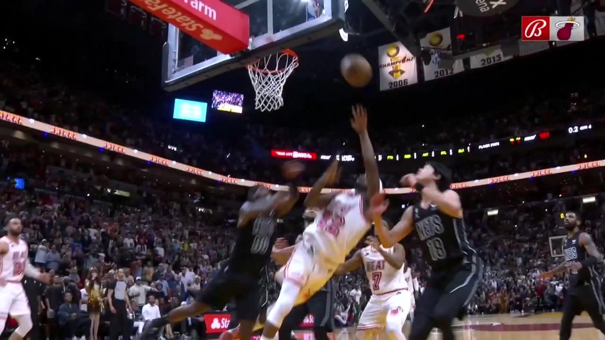 NBA on ESPN on Twitter "The Nets survive in the final seconds vs. Miami 😳"