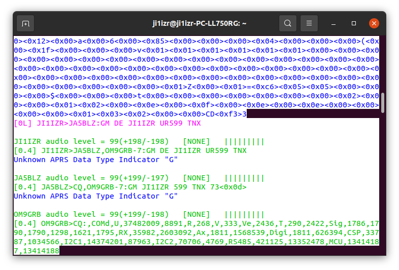 ji1izr's tweet photo. GRBAlpha 2023/01/09 01:07-01:-19UTC (10:07-10:19JST) 6 HK &amp; 1 STATUS decoded, 5 DIGI &amp; QSO with JA5BLZ succeeded, a DNxD reserved at 02:15UTC. https://t.co/3vT8TlFltz