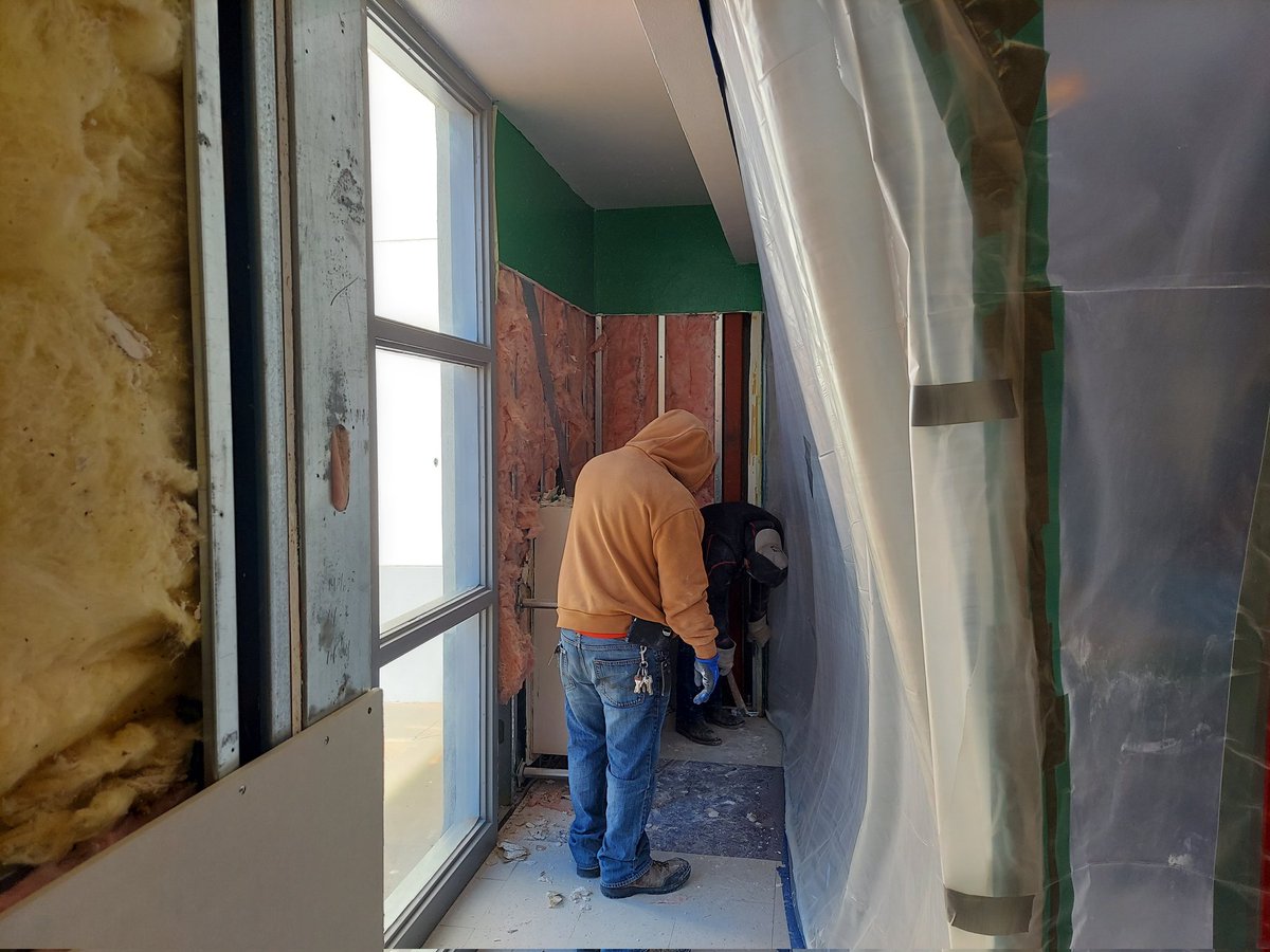 ReEstrada_TISD's tweet photo. TISD M &amp; O repairing sheet rock at the Intermediate School. https://t.co/hg0TMZV8og