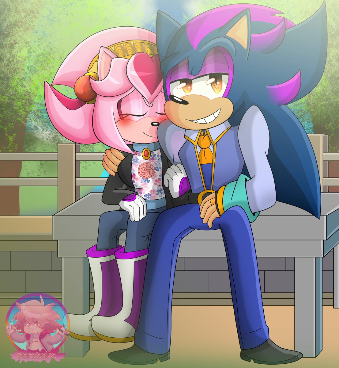 Garabak0's tweet photo. 🎁🎂GiftArt for @/Tiana Lou on facebook🎂🎁
#TobiasMcDark #MariaRose #MariaRoseTheHedgehog #GiftArt #BDayArt #Garabakos #MinakosDraws #ShippArt https://t.co/H0eqN9LW3G