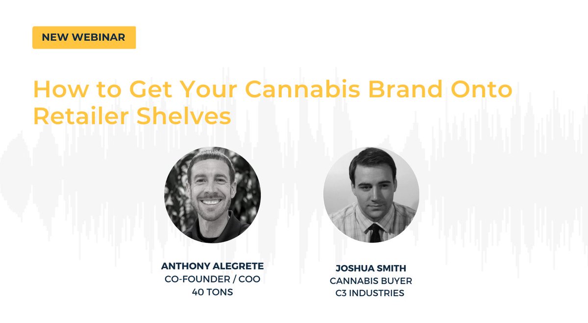 If you want to get onto dispensary shelves and stay there, you don’t want to miss this > bit.ly/3jZTE6D

#mediajel #retailbuyer #webinar #marketingtips