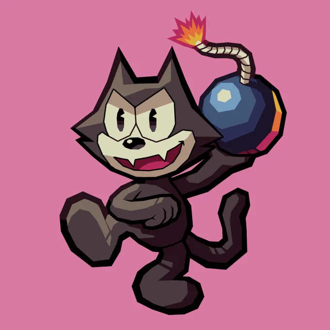 Felix the Cat in Sonic Battle style 