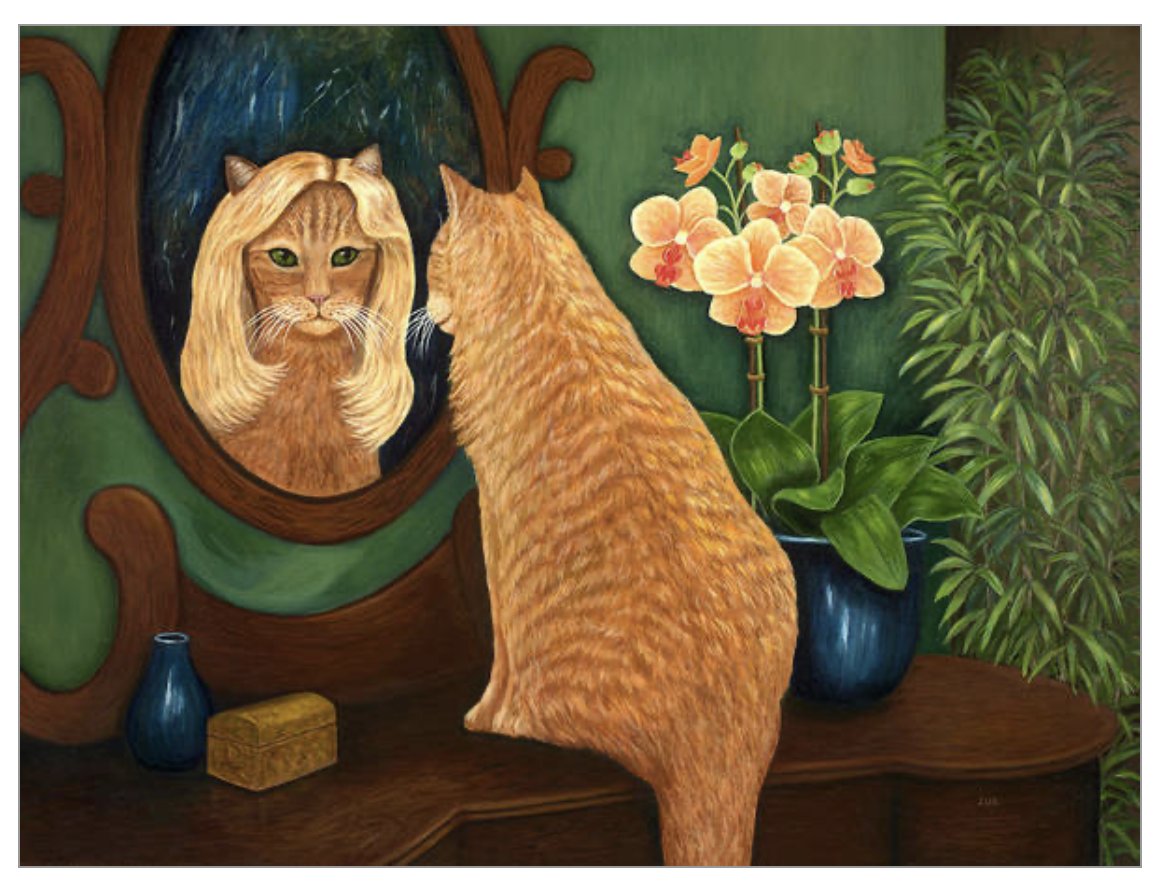 KarenZukArtist's tweet photo. Thanks to the buyer from Bonaire, GA who purchased an Art Print of my Orange Tabby Cat oil painting (Mirror, Mirror On The Wall).
https://t.co/XHIWg9wxi9
#Caturday #CatsofTwittter #humorouscatart #catpaintings #catlovergift #orangetabby #BuyIntoArt #GiftThemArt #AYearForArt https://t.co/k7BsMtDswt