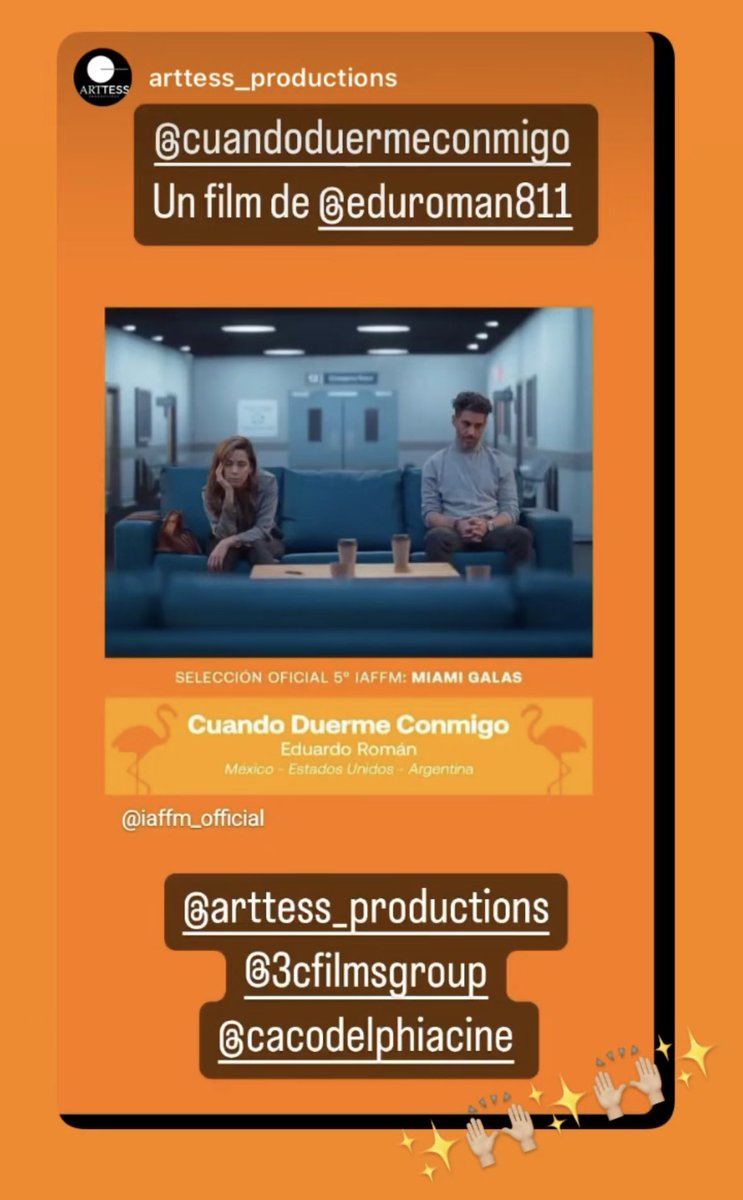 NazarenaNobile's tweet photo. “Cuando duerme conmigo”world premier @eduroman811 @arttessprod @3cfilms #cacodelphia #4centofilms @ByTess1 https://t.co/N3Vt7nDrEB