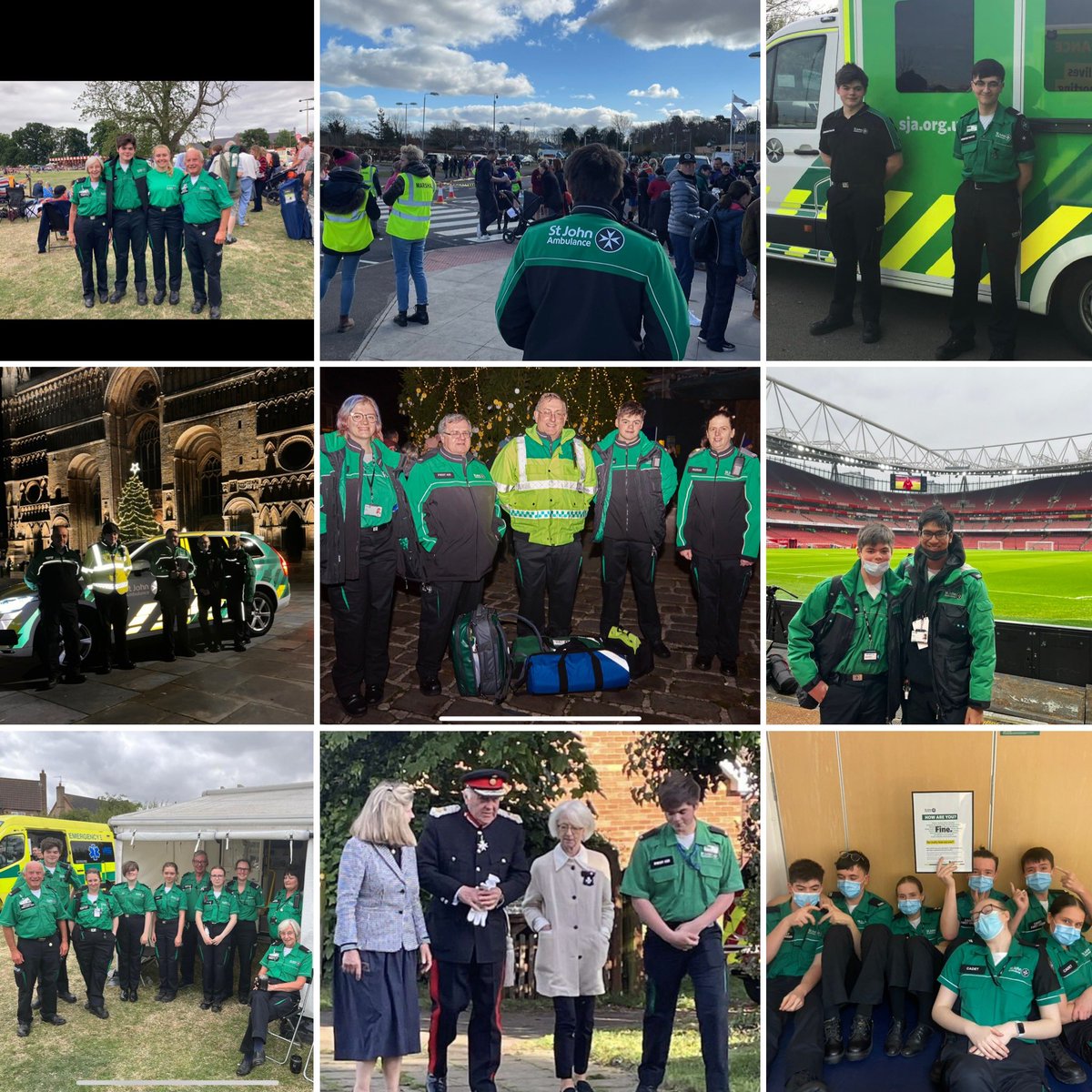 My year in green for 2022. #mysjaday #stjohnambulance @CelloDoctortobe