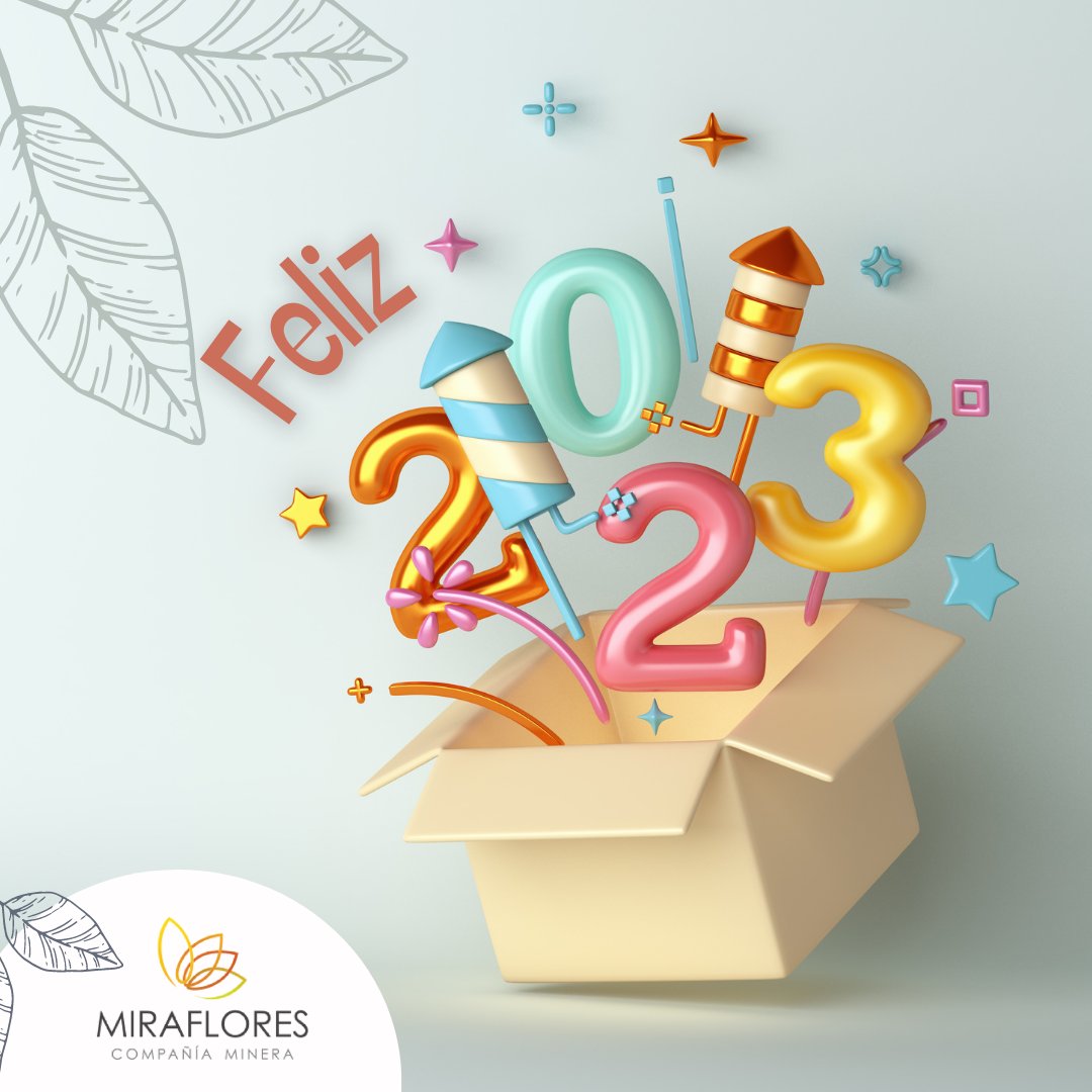 MCM_Miraflores's tweet photo. ¡Feliz Año Nuevo de parte de todos nosotros en @MCM_Miraflores! Un nuevo año es el momento perfecto para volver a empezar, recuerda celebrar todo lo positivo. ¡Feliz 2023 con nuevas oportunidades para todos! Nuestro #CompromisoDeOro seguirá con #Colombia, #Risaralda y #Quinchía. https://t.co/RsYTE2jrFo