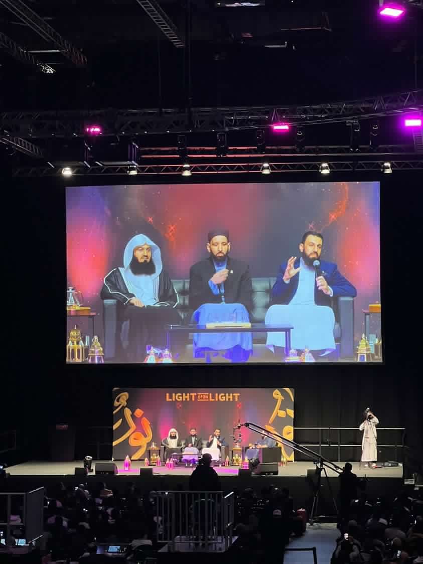 Live Conference with my three favorites in London ✈️♥️  #MuftiMenk #OmarSuleiman #BilalAssad