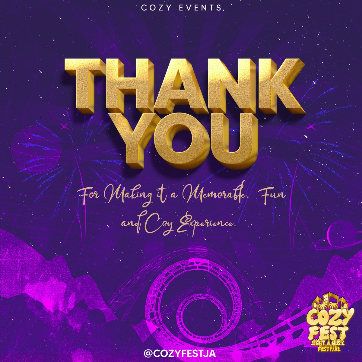 cozyfestja's tweet photo. Thank You! For making it Cozy! @cozyfestja 🎡 https://t.co/51fdTzdiS4