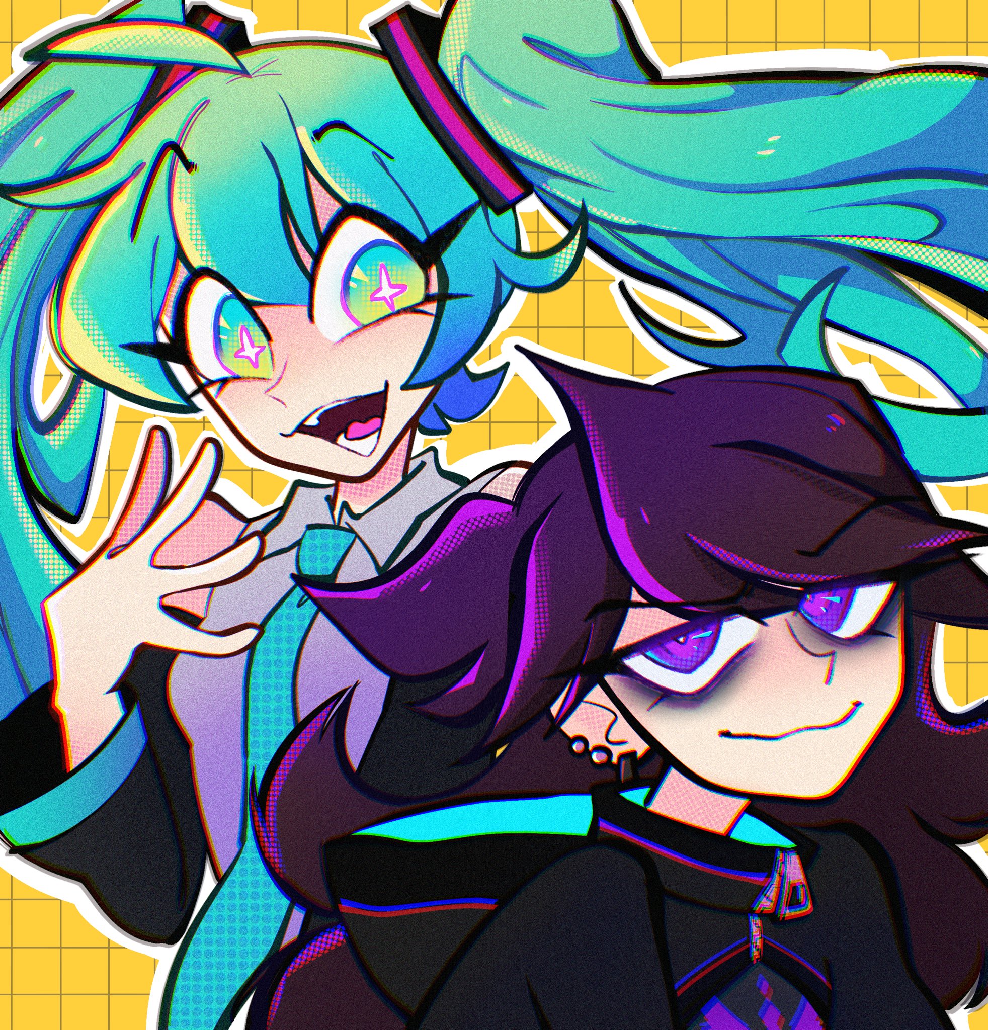 JaidenAnimations on X: So far during my break I've done absolutely nothing  productive (intentional) but I did draw me and hatsune miku 🙂🫶 also happy  new year!  / X