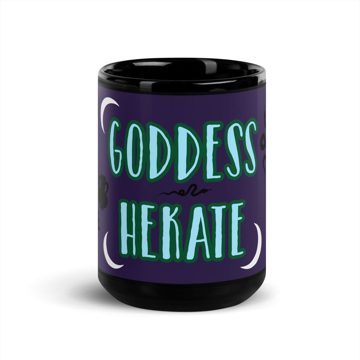 NoStopsGo's tweet image. Excited to share this item from my #etsy shop: #GODDESS #HEKATE - Black Glossy #Mug . #MagickalSymbols of #AncientGoddessHekate - #HekateKey #HekateSerpent #HekateMoon #HekateDandelion #HekateVase . #Hecate #Witch #Witchcraft #Sorcery #Pagan #Magick #Mage etsy.me/3vwauMI