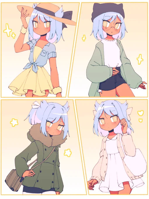 lil muni fashion show comic (commission from her community) love her 💙🪲 