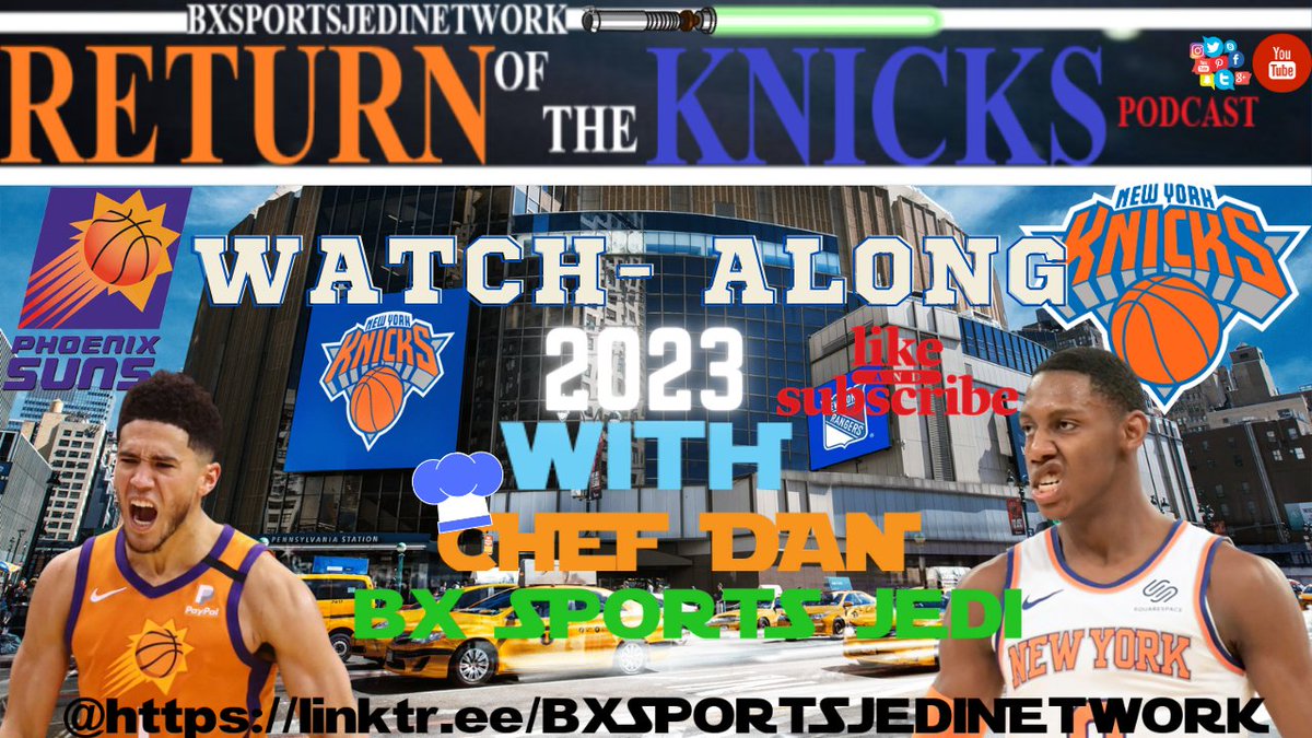 JOIN US @ 3 PM JAN2 FOR 1ST WATCH-ALONG OF 2023 youtu.be/GVZzfBDrNQ4
#PHOVSNYK #newyorkknicks #knicks #WeAreBG #WeAreTheValley #newyorkforever #orlando #orlandoflorida #bronx   #KNICKSFollowParty reaction to in-house action.  Heavy chat interaction FROM AROUND THE🌍WHOLE WORLD