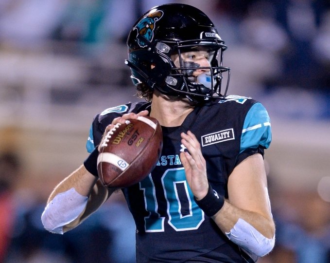Coastal Carolina QB Grayson McCall has withdrawn from the Transfer Portal