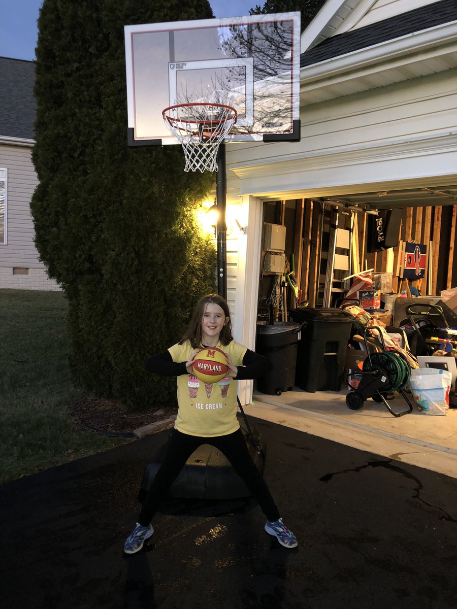 mcdonough23's tweet photo. Hopefully when Maddie is a basketball star she’ll remember that it took me from 2022 to 2023 to put the first hoop together #HappyNewYear #FutureTerp or #FutureOrange https://t.co/Ueh6i0jFx9