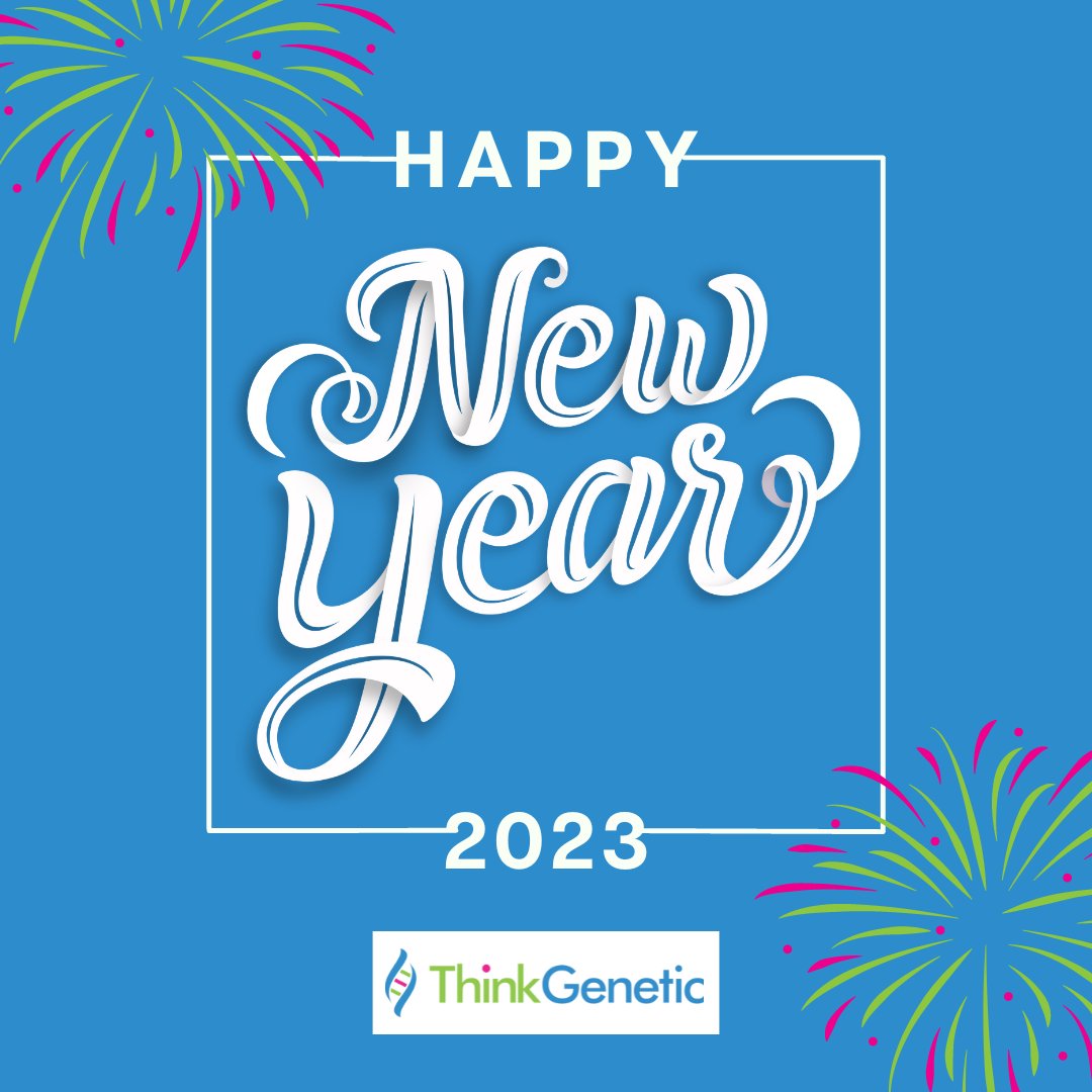 ThinkGenetic's tweet photo. Happy New Year from the entire team here at ThinkGenetic, Inc! 2022 brought us so many memories, opportunities, and discoveries, and we cannot wait to see what 2023 has in store! What are you hoping to see in 2023?
#thinkgenetic #newyears #holidays https://t.co/rxCSAiaMNJ