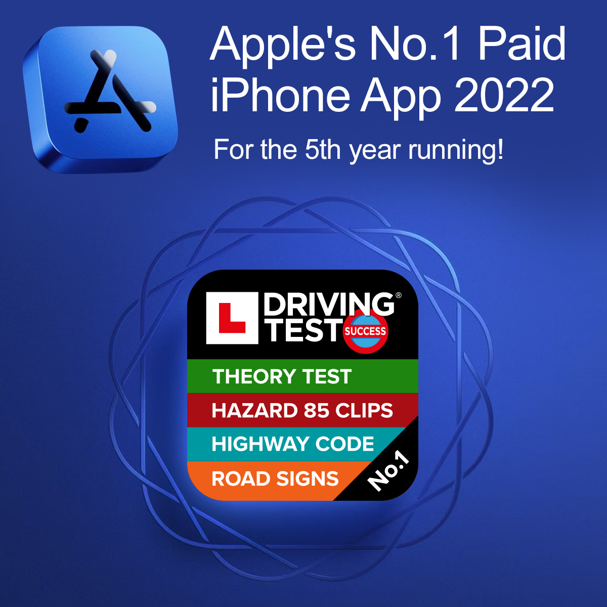 AppGameKit's tweet image. Wow – what an end to the year! 
Our 4in1 Driving Theory Kit (built in AppGameKit) was named as Apple’s #1 paid iPhone app for 2022 for the fifth year running 👏🥇🏆😁
And we clocked up 1million+ followers on our TikTok channel 🥳Bring on 2023! 🙌
apps.apple.com/gb/app/driving…