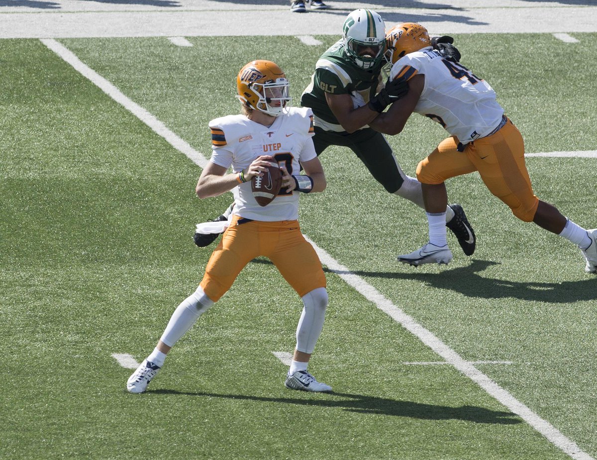 RZ_MattMiller's tweet photo. UTEP QB Kenny Brown is by far the best quarterback prospect in this class and it's not even close. 

6'5 - 232 lbs. Brown has everything you want for an elite passer but scouts are hoping that he can show some mobility in/out of the pocket this season. https://t.co/1X63P25AzB