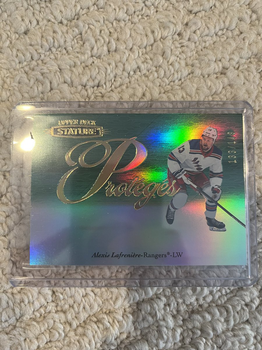 Drews_Way's tweet photo. First giveaway of the season courtesy of @OhRyanMead’s declaration in the @BlueshirtsBreak discord that Laf gets a hatty. 

If Laf scores a hatty I’ll give away his Young Guns. If he scores or NYR win I’ll give away your choice of the other 2 cards. Follow, like and RT to enter https://t.co/n0LoRMtrUN