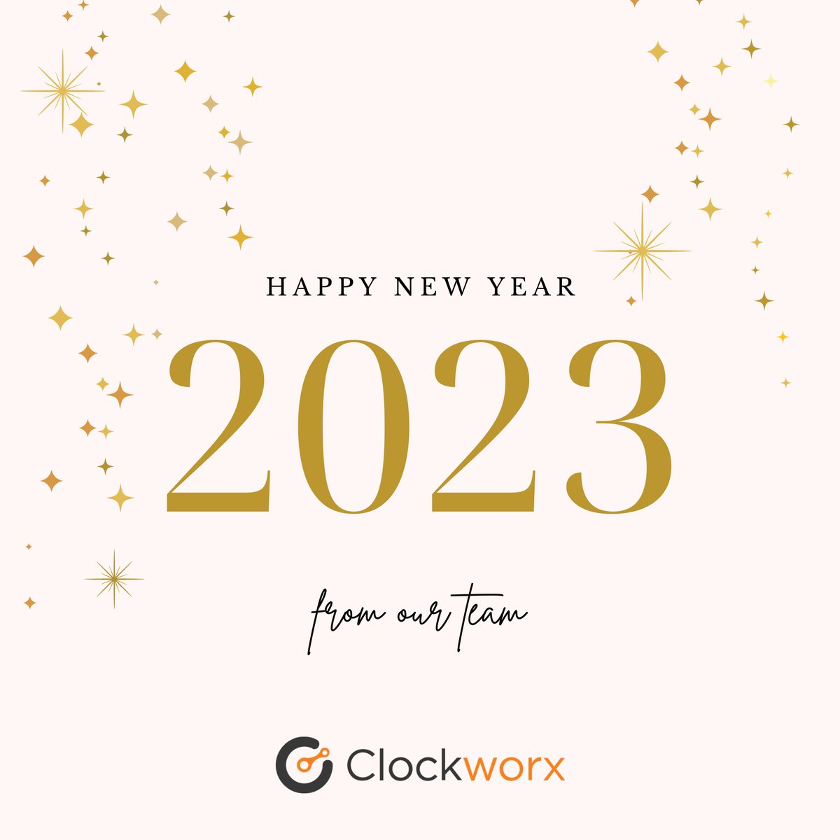 As we say goodbye to 2022 and welcome in 2023, the Clockworx team wants to wish everyone a happy and prosperous new year!

We are excited to tackle the challenges and achieve our resolutions in the year ahead. What are your resolutions for the new year?

Share with us!