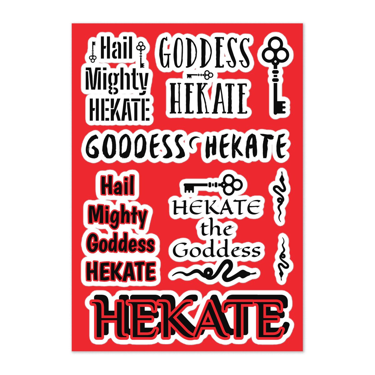 NoStopsGo's tweet image. Excited to share this item from my #etsy shop: #HailMightyHEKATE ,  #StickerSheet #HekateMagick #HekateSticker #HekateStickers #Hecate #Witch #PaganArt #WitchcraftArt #Sorcery #Deity #HekateSorcery #SorceryOfHekate #Hekate #GoddessHekate #Goddess #OldGods etsy.me/3WGHfCU
