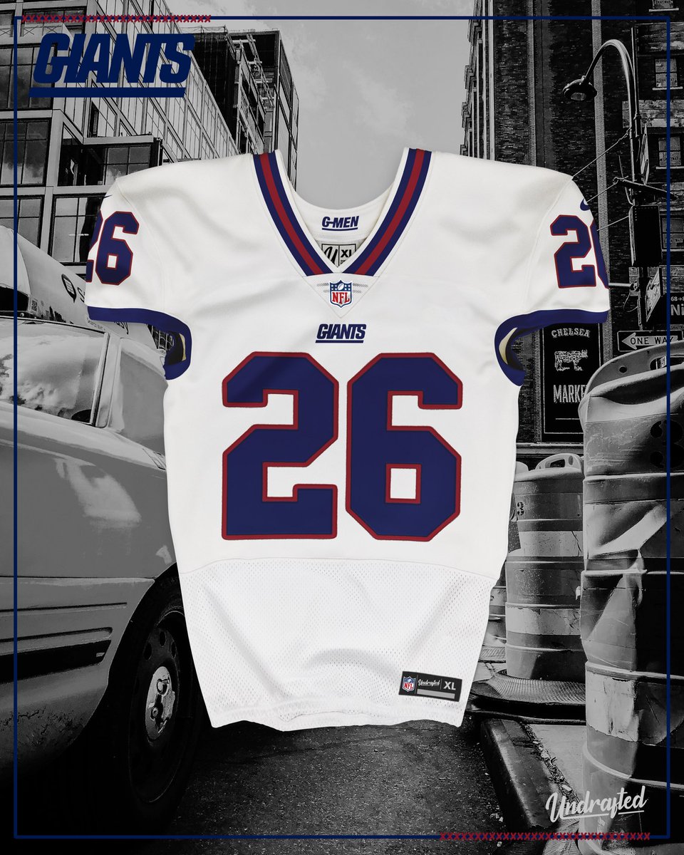 undrafteddesign's tweet photo. Not much of a change for the @nygiants

Template by @unimockups 

Undrafted is not affiliated with any leagues, teams or organizations. All jerseys are concepts and are not for sale. All images, logos and properties are copyright of their respective owners. https://t.co/VELFlAzXxh